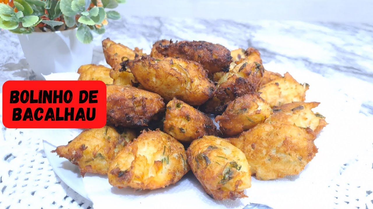 COMO FAZER BOLINHO DE BACALHAU YouTube