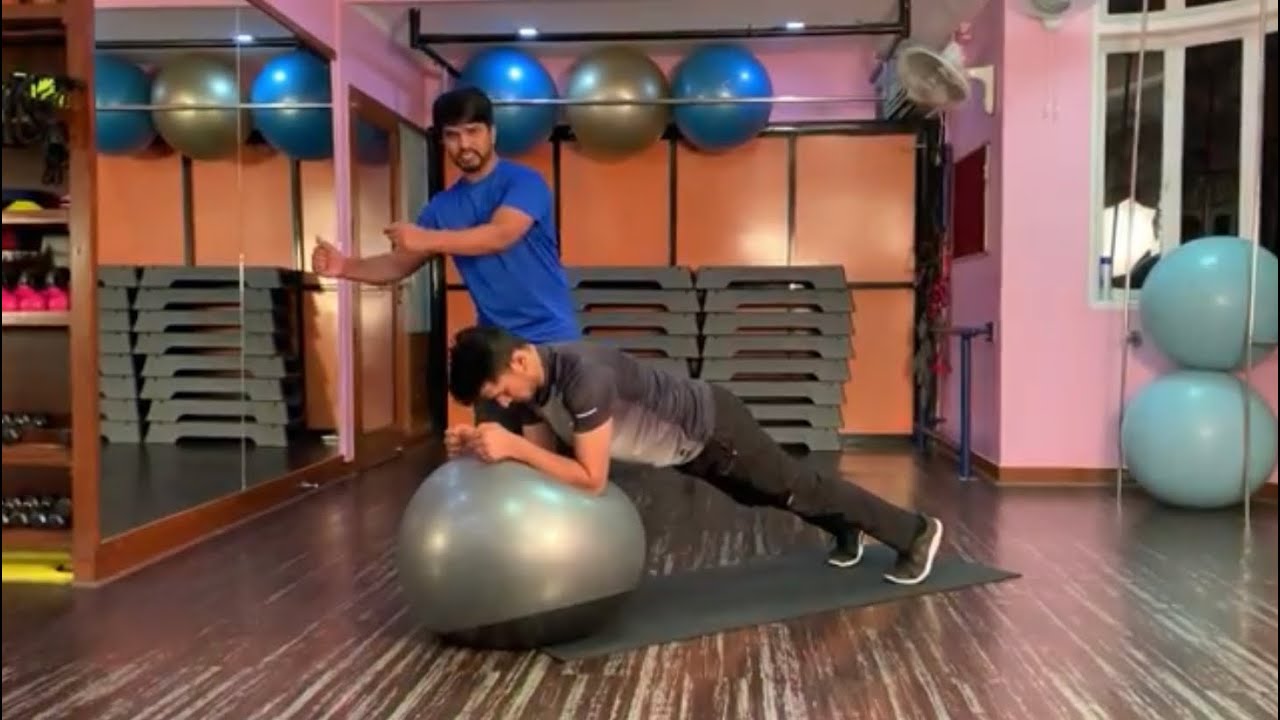 flat exercise ball