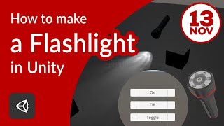 How to make Flashlight in Unity | Flashlight On and Off Unity C# Script