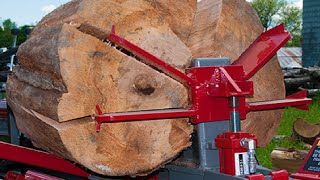 Dangerous Homemade Firewood Processing Machine, Fastest Homemade Wood Chipper Machine, Wood Splitter