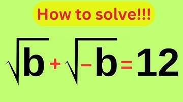 Japanese | Math Olympiad | Can you solve this? | Square root