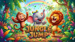 Jungle Dance Song for Kids 🐵🌴 I Jump, Stomp & Roar! I Fun Animal Action Song I Nursery Rhymes