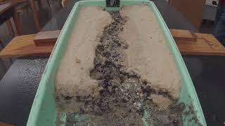 Time lapse of a stream table demonstration