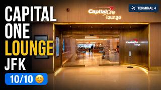 JFK Terminal 4 Capital One Lounge Tour | Is It Worth Visiting?