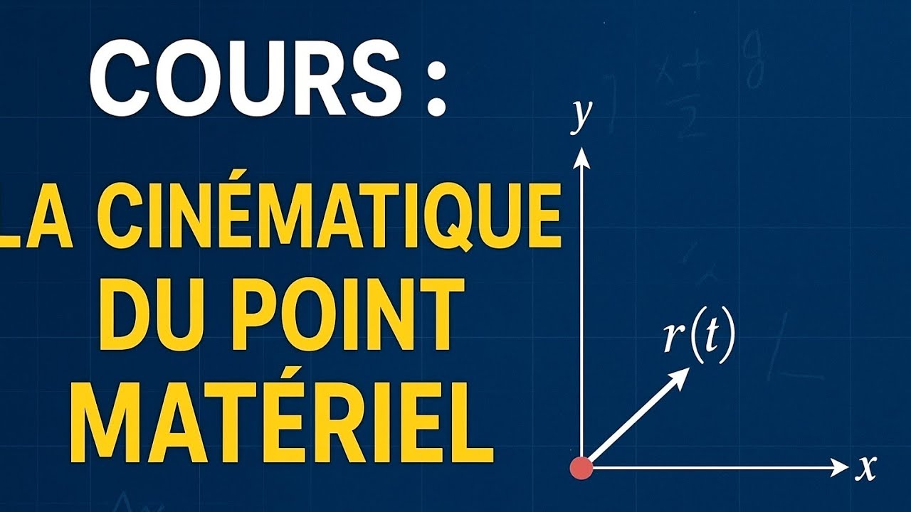 COURS : LA CINÉMATIQUE DU POINT MATIERIEL