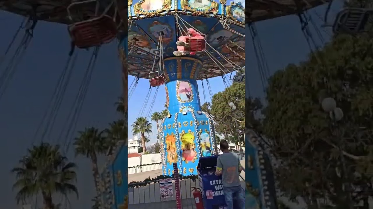 Does this swing chair carousel scare you too? 🙈🤗 