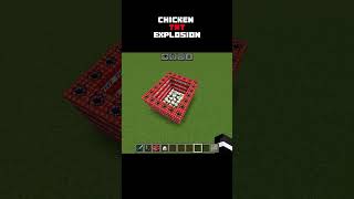 Chicken Tnt explosion 💥#minecraft #shortsfeed