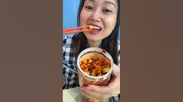 Củ cải muối giòn vị mặn ngọt cay rất vừa miệng