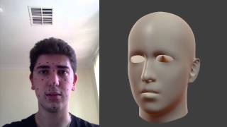 Facial Motion Capture result with Blender