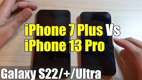 Iphone 7 plus compared to iphone 13 pro max