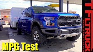 2017 Ford Raptor Highway Towing MPG Review with 7,000 Lbs Behind It