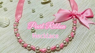 Ribbon Tie Necklace · How To Make A Ribbon Necklace · Jewelry