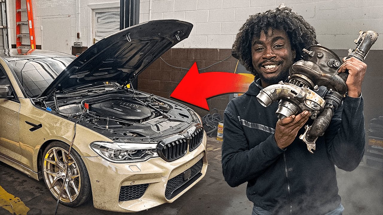 I PUT A BIG TURBO ON MY BMW 540I - YouTube