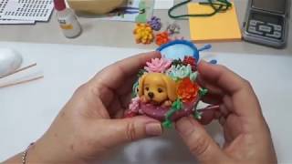 carriolinha de flores em bsicuit  - vih mendes