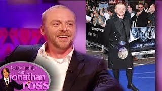 Simon Pegg Wore A Kilt At A Film Premiere! | Friday Night With Jonathan Ross
