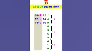 11 to 20 square Split Trick