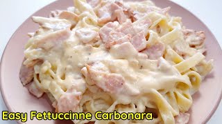 How to Cook Creamy Fettuccine Carbonara
