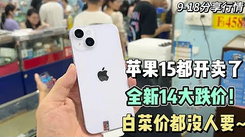 苹果 iphone 15 都开卖了 全新的 iphone 14 系列跌至白菜价！档口老板娘挥泪甩货~ - 天天要闻