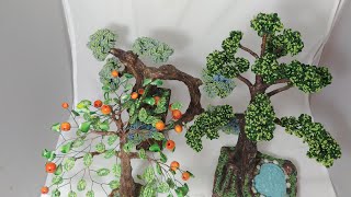 Масштабные Деревья из бисера (обзор моих работ) Beaded trees handmade Масштабные Деревья из бисера (обзор моих работ) Beaded trees handmade
