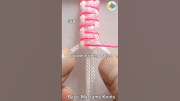 #168 Bracelet Knitting Tutorial, Macrame #shorts #macrametutorial #tricks #howto #craftideas