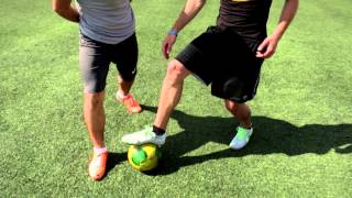 Pull back Tunnel/Nutmeg - Football/Soccer match Tricks and freestyle street Skills