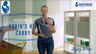 Robin’s Hip Carry with a stretchy jersey wrap