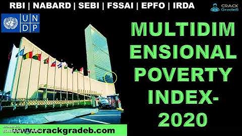 Multidimensional poverty index 2020 (MPI-2020)