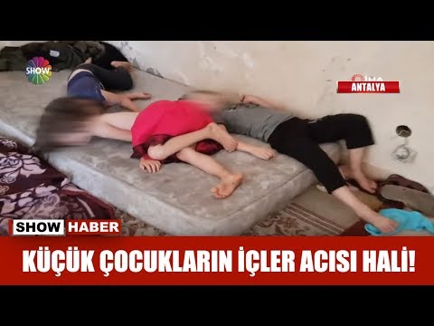 Küçük çocukların içler acısı hali!