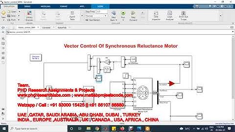 Vector Control Of Synchronous Reluctance Motor