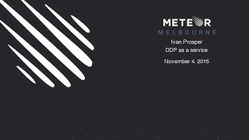 Ivan Prosper - DDP as a service