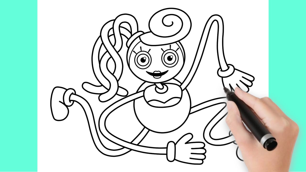 Cómo dibujar a MOMMY LONG LEGS  How to draw Mommy Long Legs (Poppy  Playtime Game) 