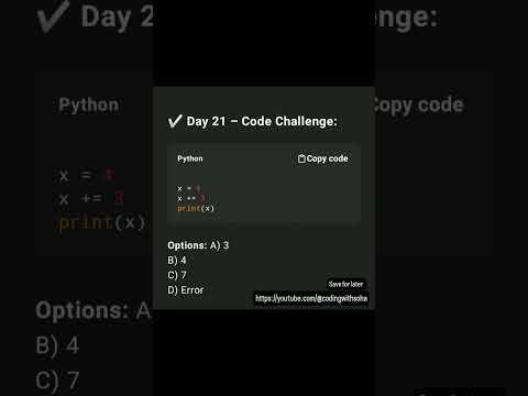Day 21 Python