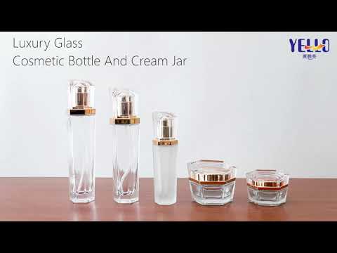 Luxury Glass Bottle And Cream Jar - Cosmetic Bottles And Glass