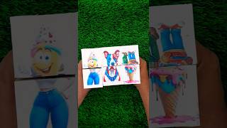 💢 PaperArt 💛 #shorts #usashorts #cappuccino #diy #toys #fun #art #tralalreo #cutebaby #art #brainr