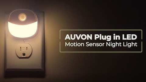How to use AUVON Plug-in LED Motion Sensor Night Light?| 3 useful modes