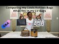 COMPARING MY LOUIS VUITTON BAGS | WHAT FITS IN MY LOUIS VUITTON BAGS | SUBBIE Q&A | LOUIS VUITTON