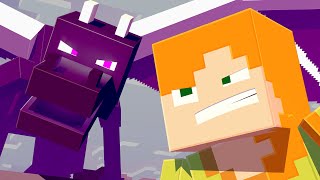 EVIL ENDER DRAGON! Minecraft Animation - Alex and Steve Life by Blue Monkey 17,414,687 views 5 years ago 2 minutes, 57 seconds