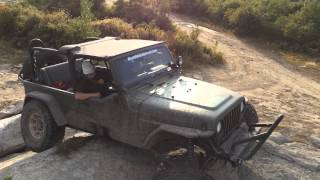 Rausch creek comp course, stretched 1 ton tj on 40s