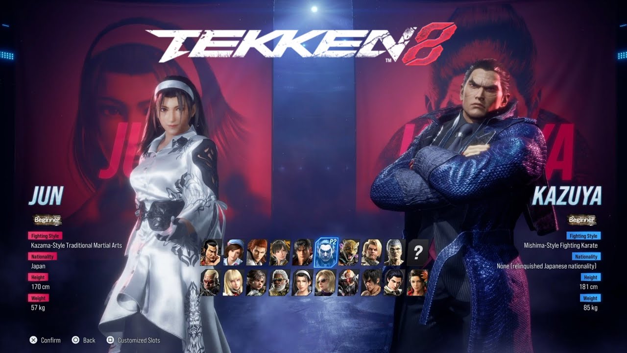 TEKKEN 8 CBT  Jin & Kazuya Character Select Outfit Presets - First Look! 