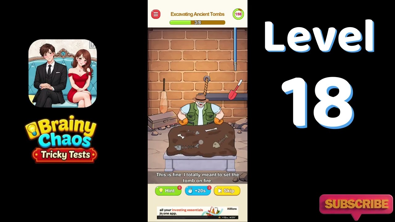 Brainy Chaos Tricky Test Level 18 Spaceship Rescue - YouTube