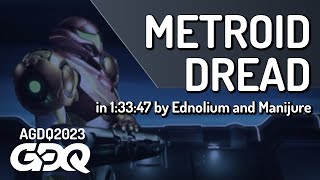 Metroid Dread by Ednolium and Manijure in 1:33:47  Awesome Games Done Quick 2023