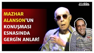 Mazhar Alanson'un Özkan Uğur'a veda konuşması salondan yükselen sesle bölündü! \