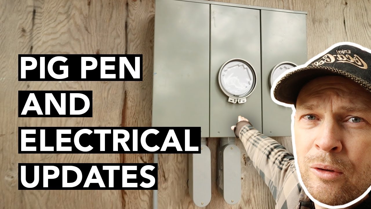 Pig pen and electrical updates on the farm!