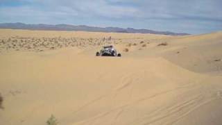 Sand Limo LS1 jumping in Glamis Sand Dunes