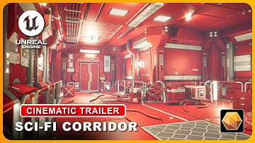 Sci-Fi Corridor - Low Poly Environment | Unreal Engine | Cinematic Trailer | #polyart3d