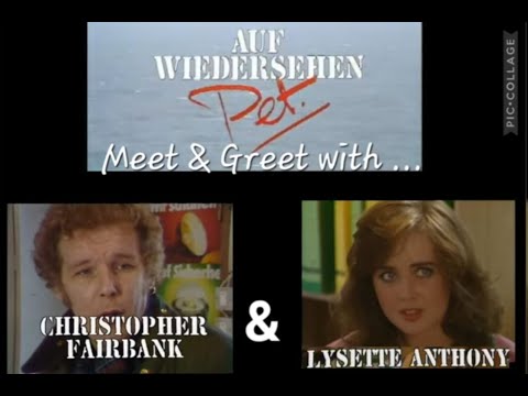 Auf Wiedersehen, Pet. Meet & Greet with Christopher Fairbank & Lysette Anthony @AufWiedersehenPet