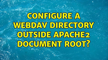 Configure a webdav directory outside apache2 document root?