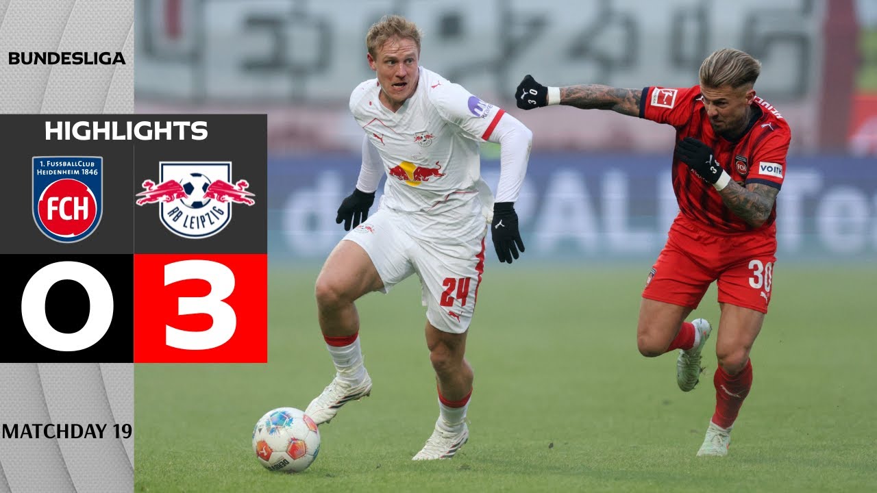 Heidenheim - RB Leipzig | 0-3 | Zusammenfassung | Bundesliga 2025-26 | heidenheim leipzig