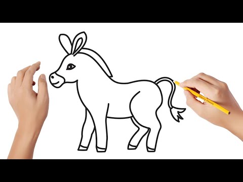 Vidéo: Comment Dessiner Un âne