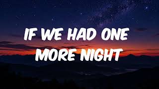 Information Echo Horizon-If We Had One More Night (Official Lyric Video) Update